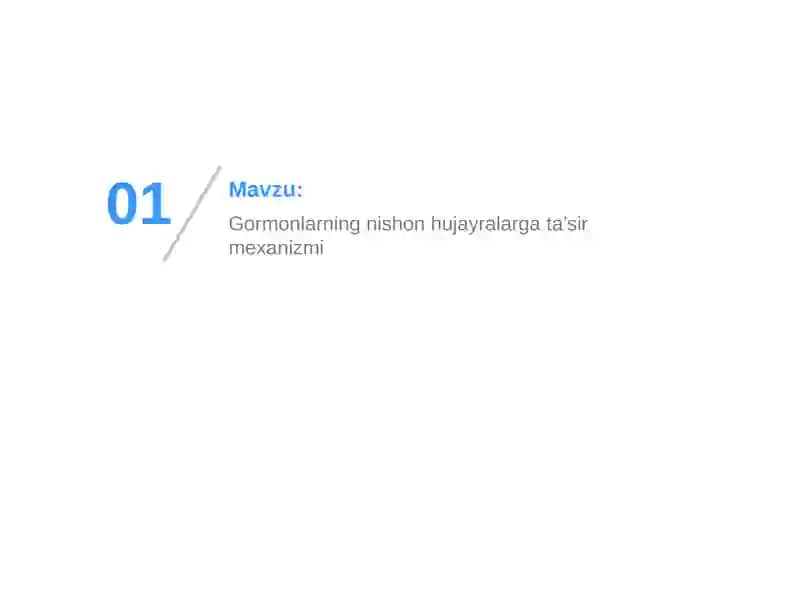 Gormonlarning nishon hujayralarga ta’sir mexanizmi 2