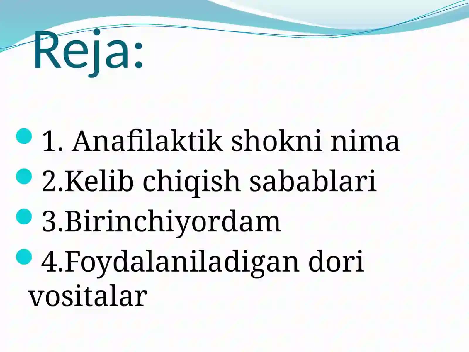 Anafilaktik shok Anafilaksiya 2