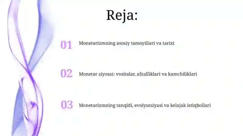 Monetarizmning iqtisodiy taʼlimoti 2