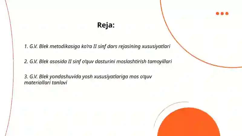 II sinf tayyorlashning o‘ziga xosligi 2