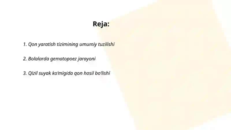 Bolalarda qon yaratish tizimi anatomo-fiziologik xususiyatlari 2