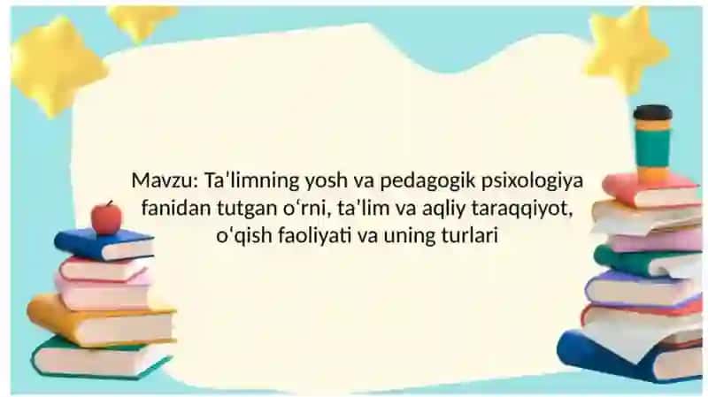 USMONOVA AZIZA NING UMUMIY PSIXOLOGIYA FANIDAN TAYYORLAGAN 28-MUSTAQIL TAʼLIM TAQDIMOTI 2
