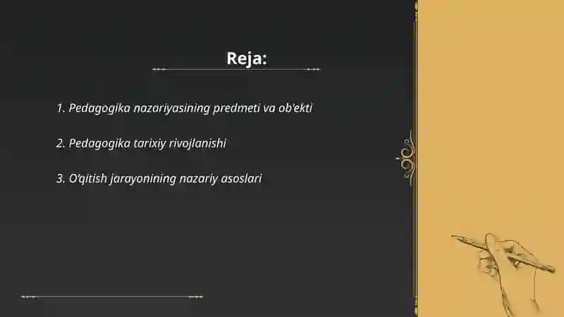 Pedagogika nazariyasi 2