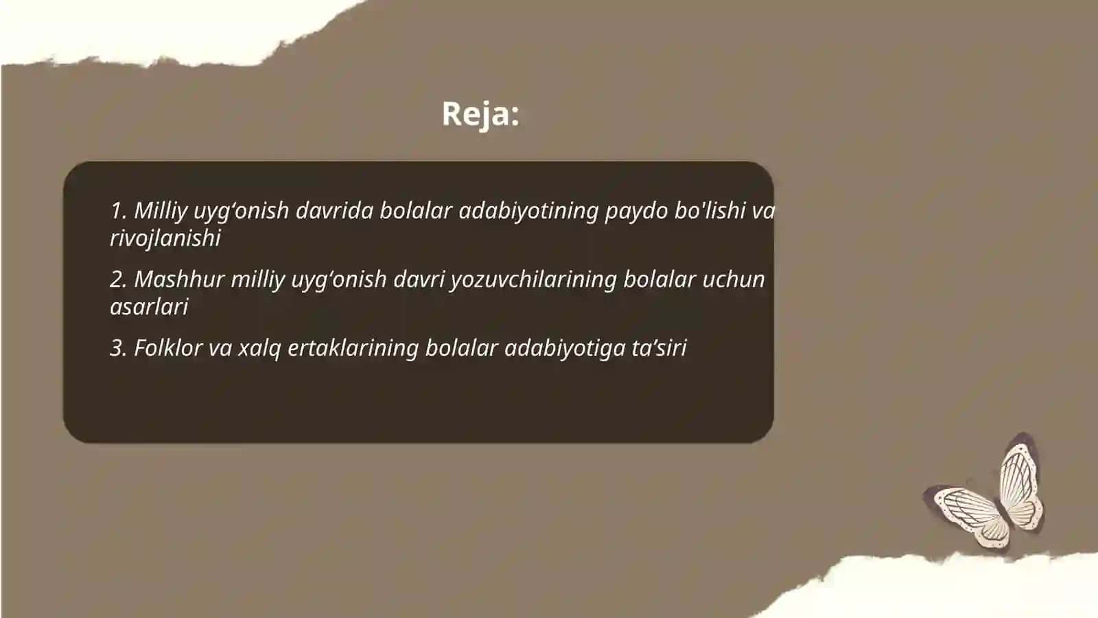 Milliy uygʻonish davri oʻzbek bolalar adabiyoti 2