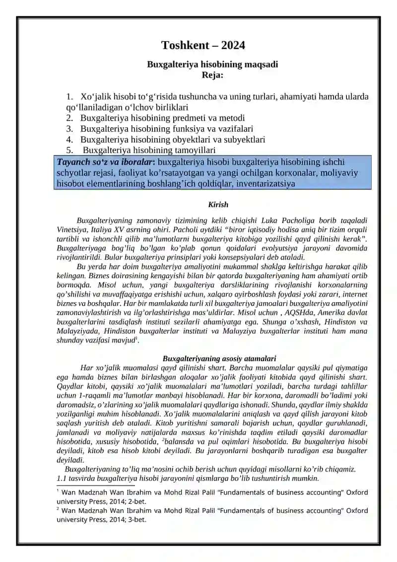 Buxgalteriya hisobining maqsadi 2
