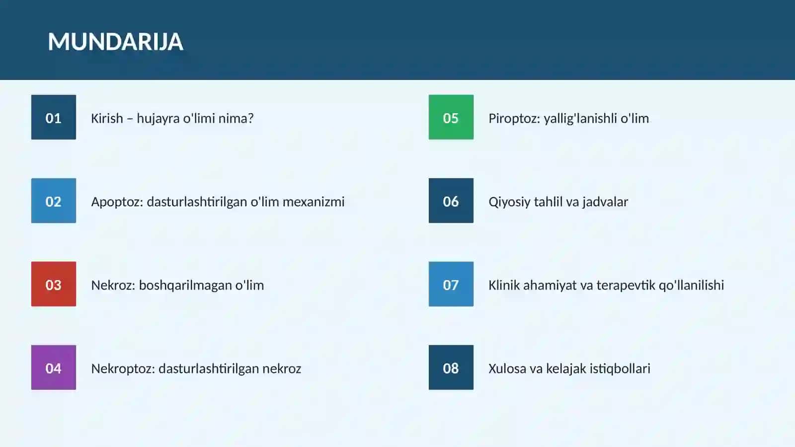 HUJAYRA O'LIMINING ZAMONAVIY KO'RINISHLARI 2