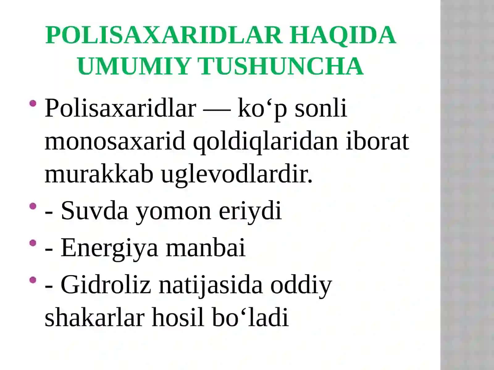 Polisaxaridlar: Kraxmal va Sellyuloza 2