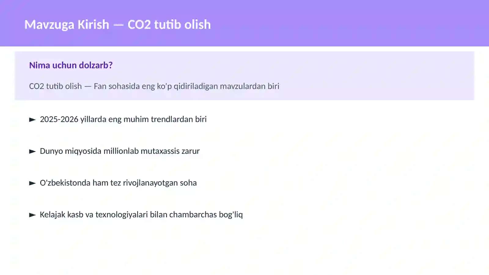 CO2 tutib olish 2