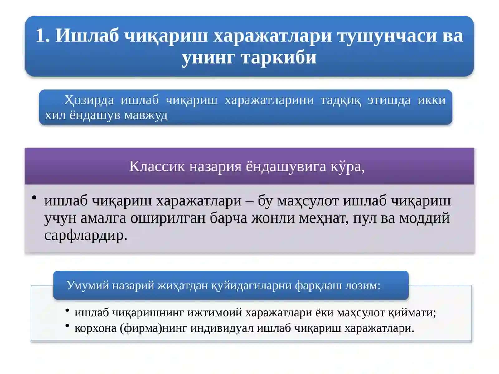 УМУМИЙ ХАРАЖАТЛАР 2