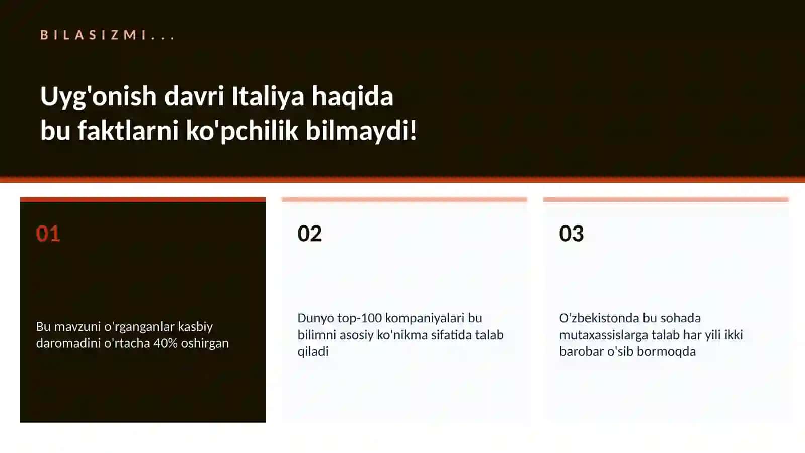 TARIX VA MADANIYAT Uyg'onish davri Italiya 2
