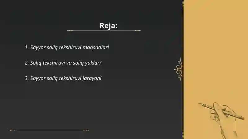 Sayyor soliq tekshiruvi 2