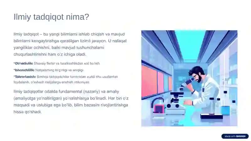 Ilmiy Tadqiqot Turlari 2