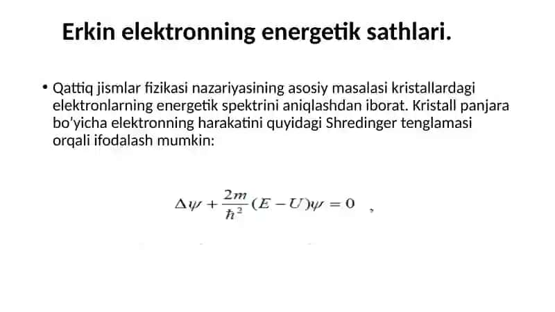Kristallarning sohaviy nazariyasi 2