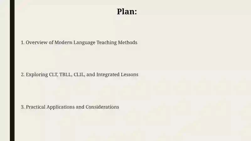 Modern Language Teaching Methods 2