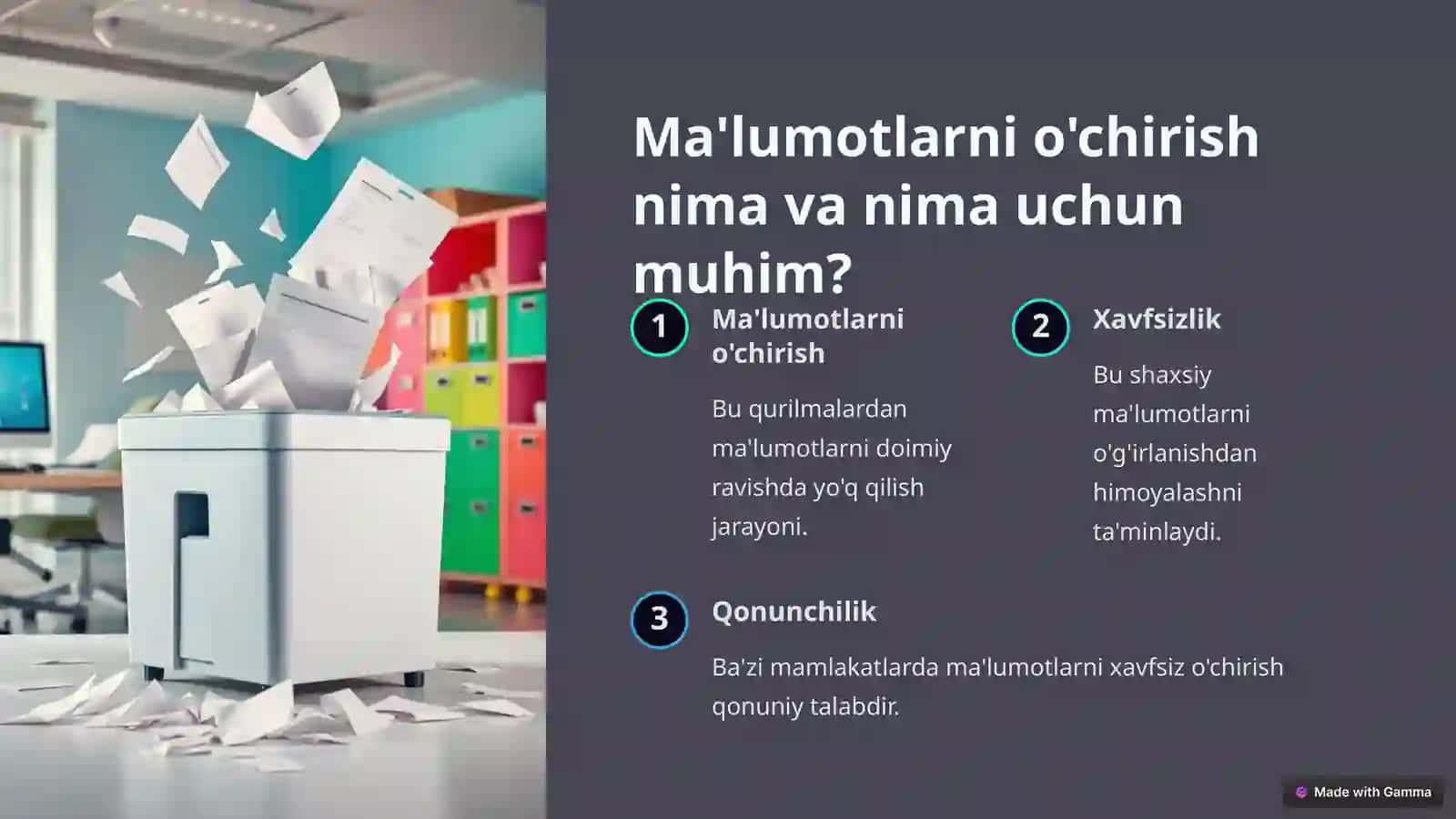 Ma'lumotlarni xavfsiz o'chirish usullari 2
