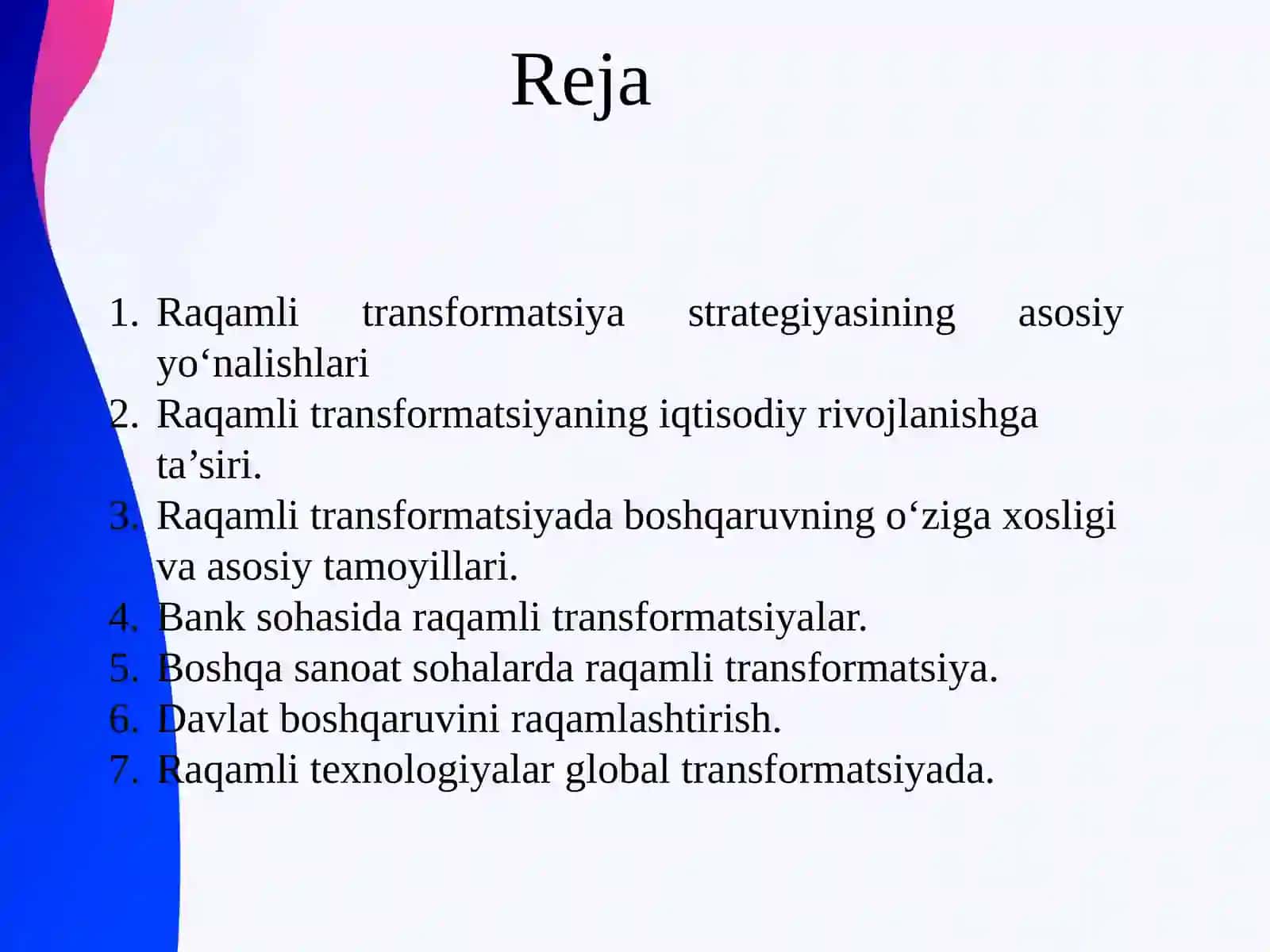 Raqamli transformatsiya strategiyasi 2