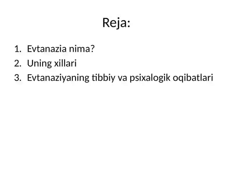 Evtanaziya muammolari 2