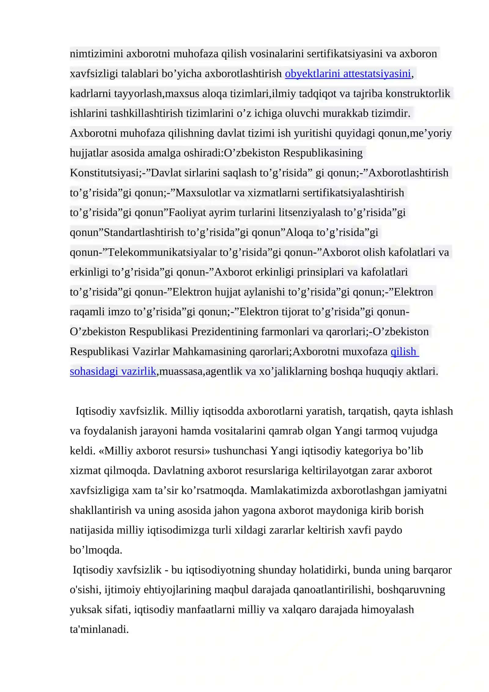 Axborotni muhofaza qilishning davlat tizmini tashkil etish 2