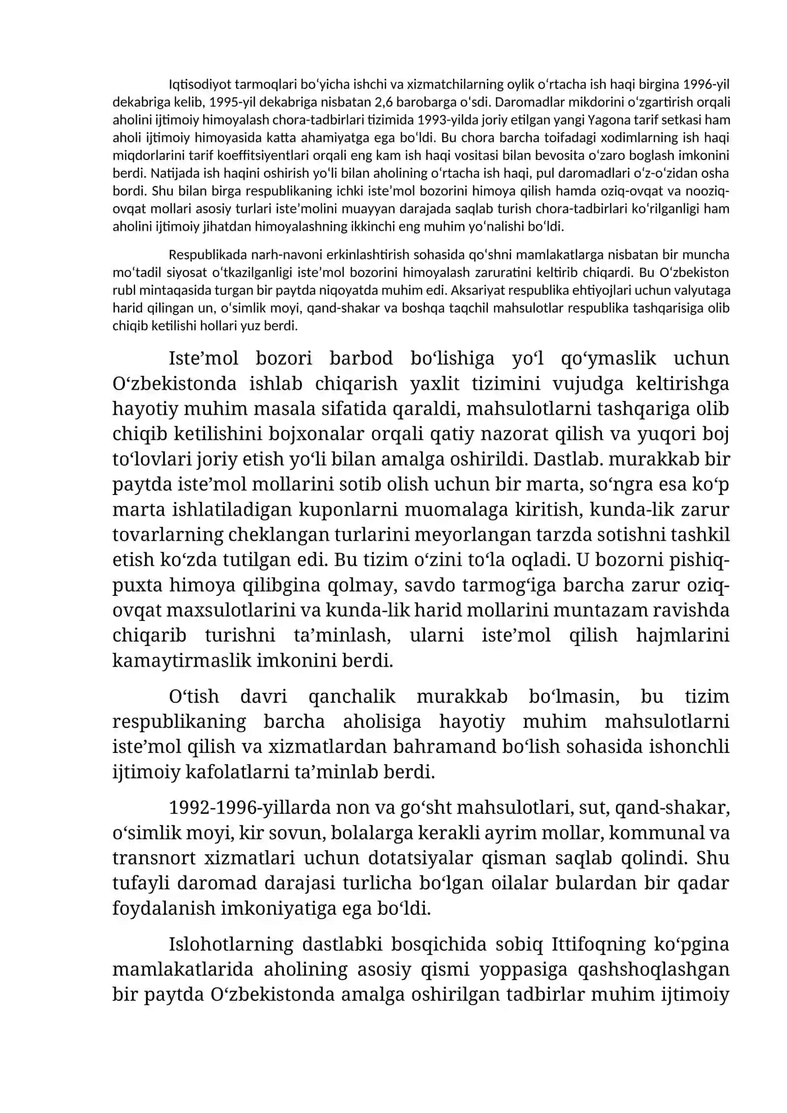 O‘zbekiston Respublikasidagi ijtimoiy o‘zgarishlar 2