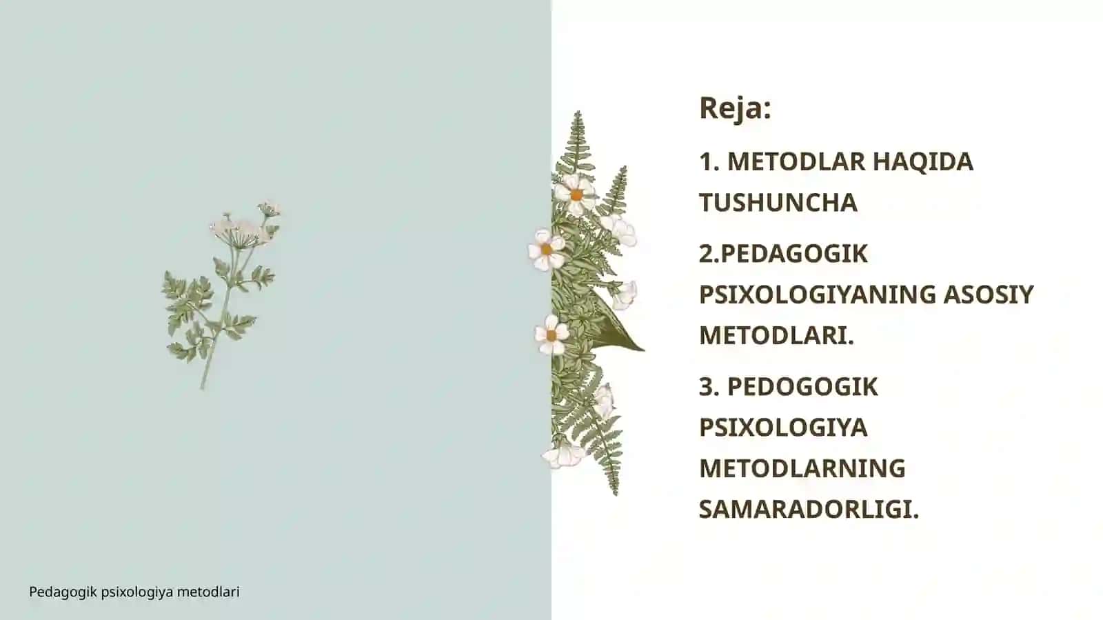 Pedagogik psixologiya metodlari 2