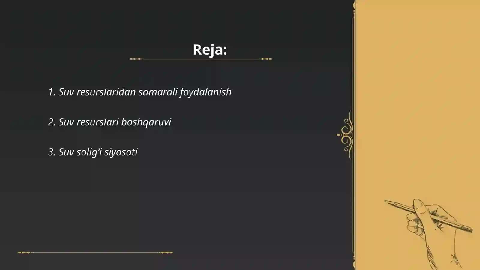 Suv resurslaridan foydalanganlik uchun soliq 2