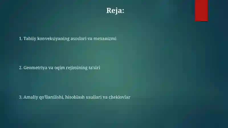 Tabiiy konveksiya 2