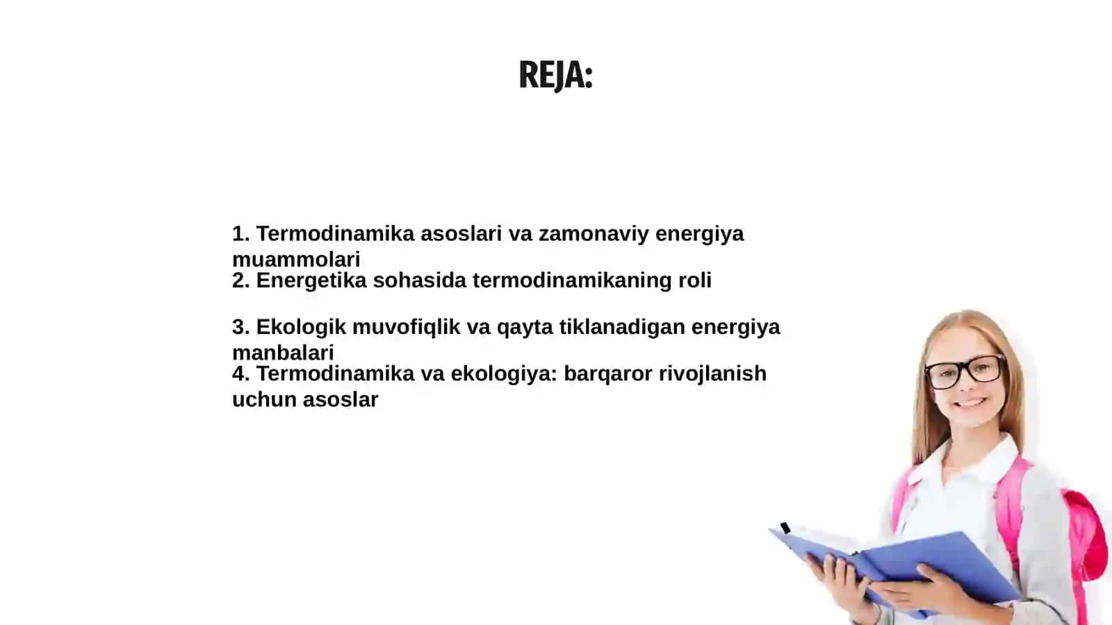 Termodinamikaning zamonaviy energetika va ekologiya sohasidagi oʻrni 2