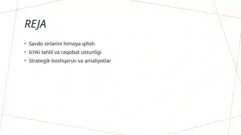 Savdo sirlarini himoya qilish 2