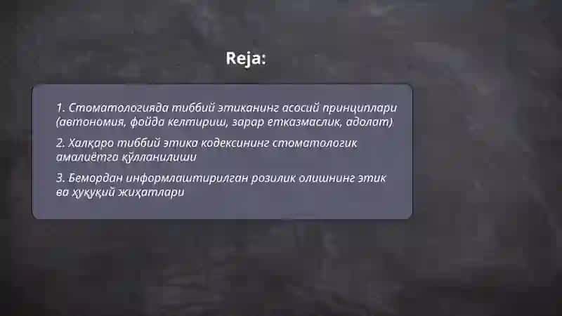 Deontologiya va tibbiy etika 2