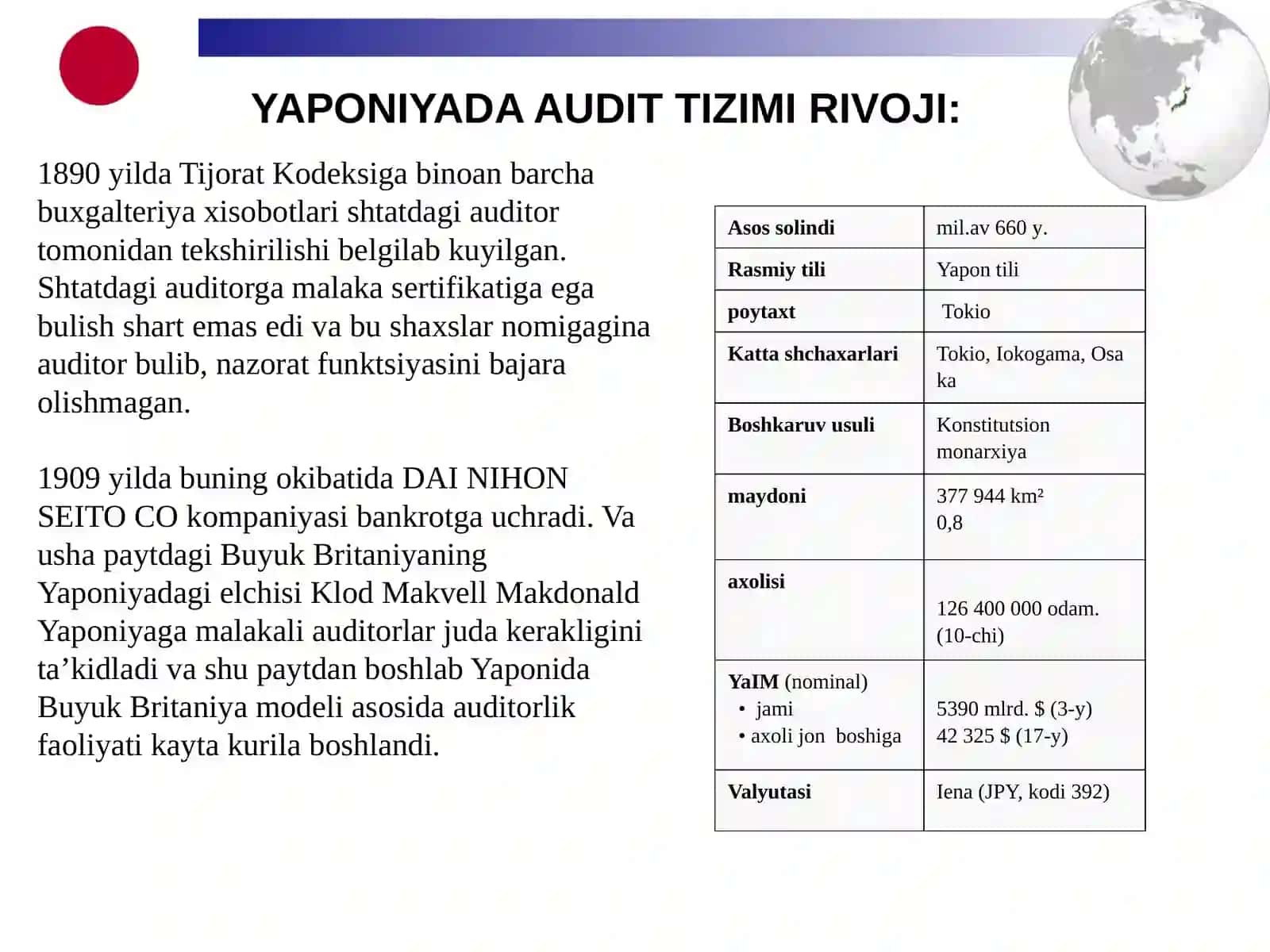 OSIYO DAVLATLARIDA AUDIT TIZIMI 2