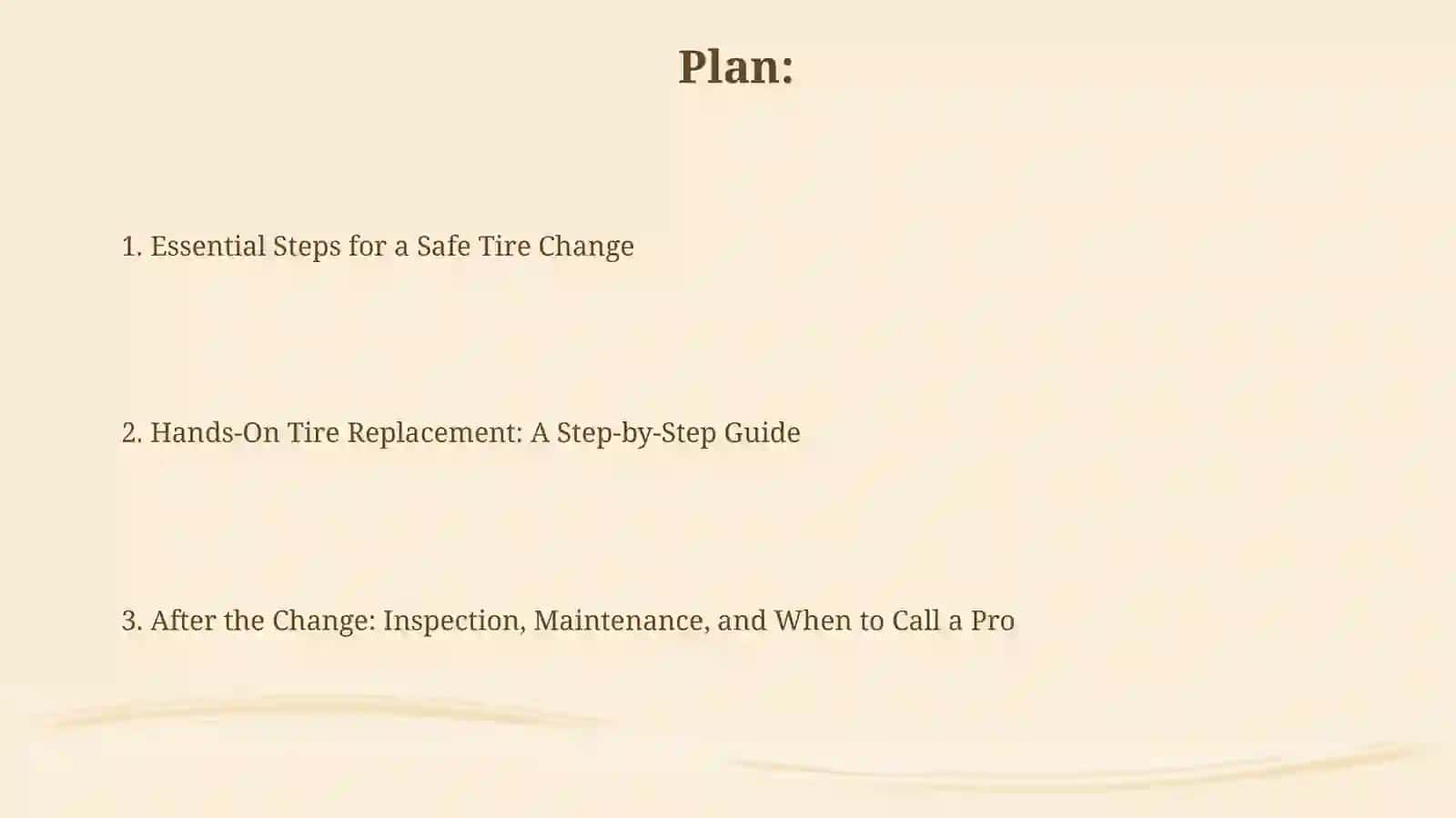 Changing a tire 2
