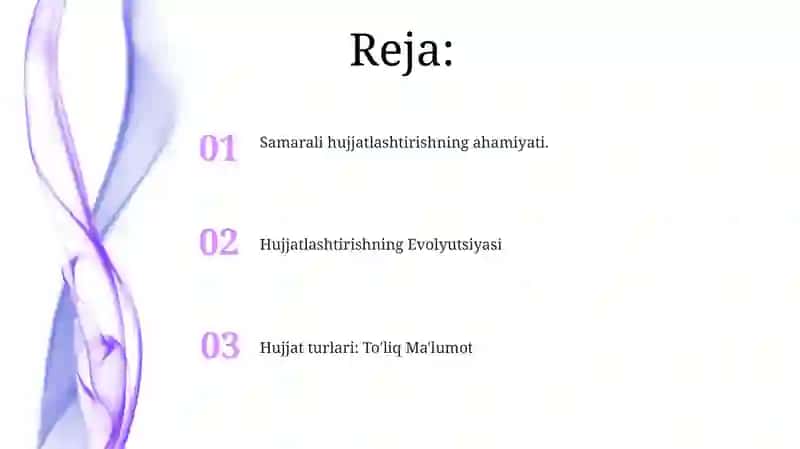 Hujjatchilik tarixi. Hujjat turlari 2