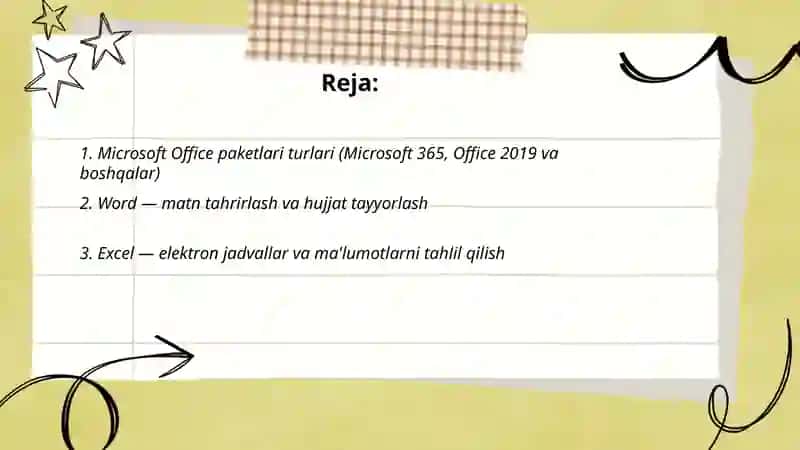 Microsoft Office paketlari 2