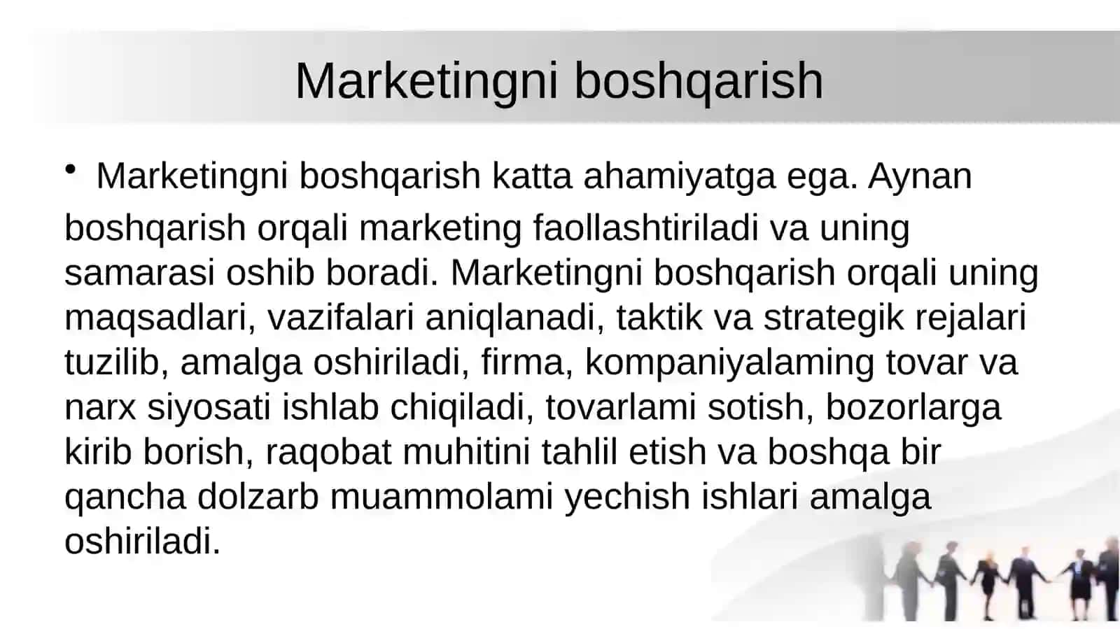 Marketingni boshqarish 2