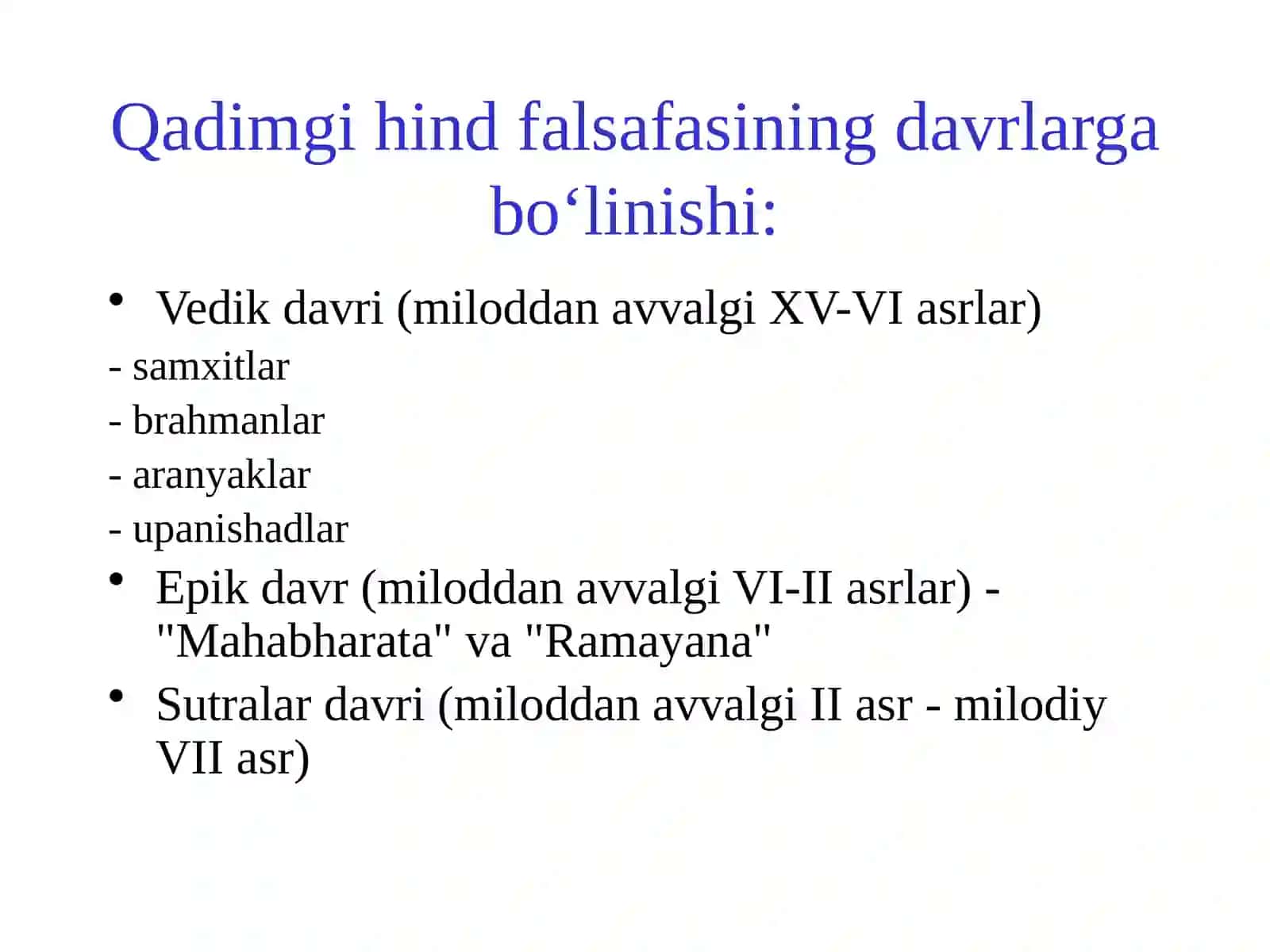 Hind falsafasi 2