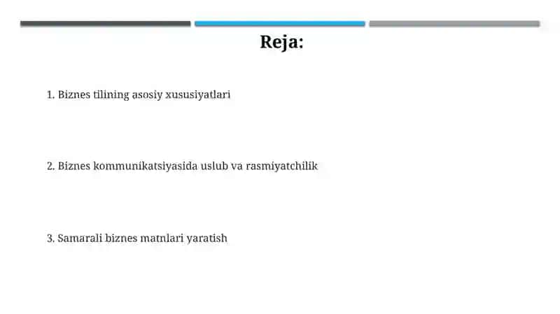 Ish yuritish tili va uslubi 2