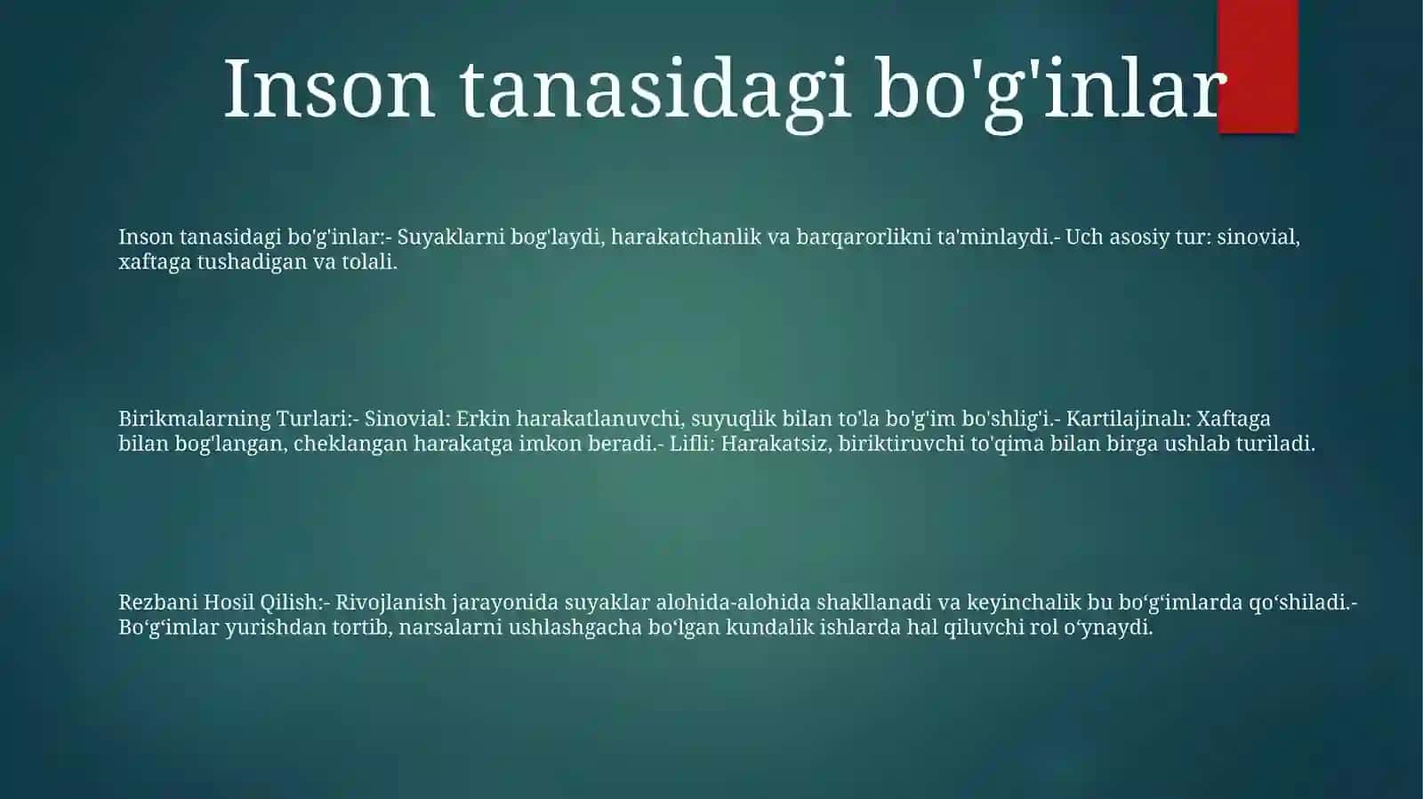 Birikmalarning Turlari.Rezbani Hosil Qilish 2