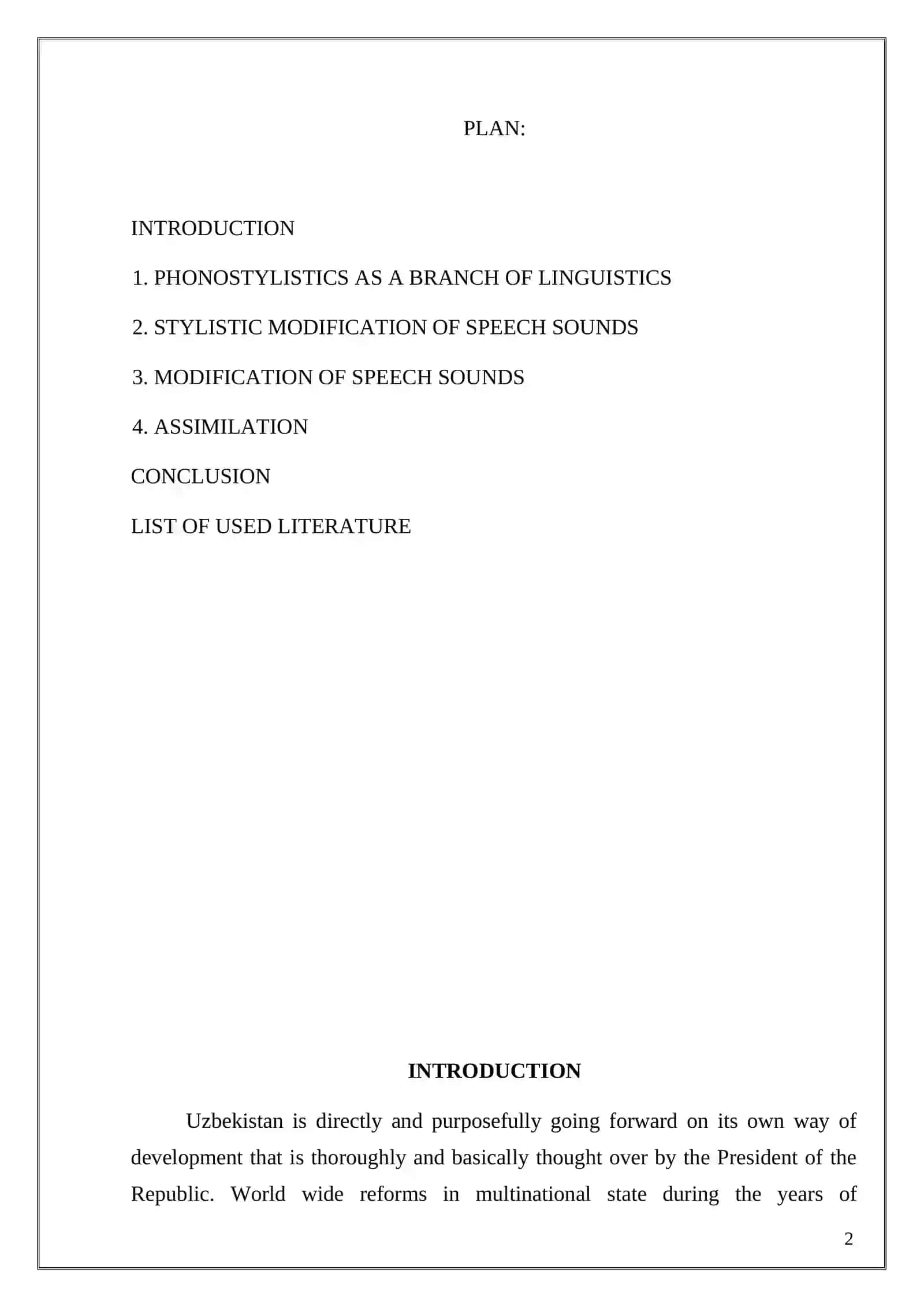 STYLISTIC MODIFICATIONS OF SPEECH SOUNDS 2