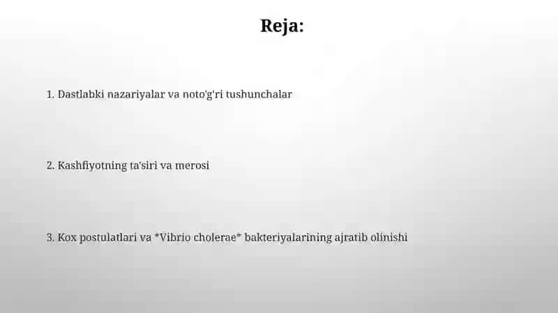 Discaveriy of cholera bacterum 2