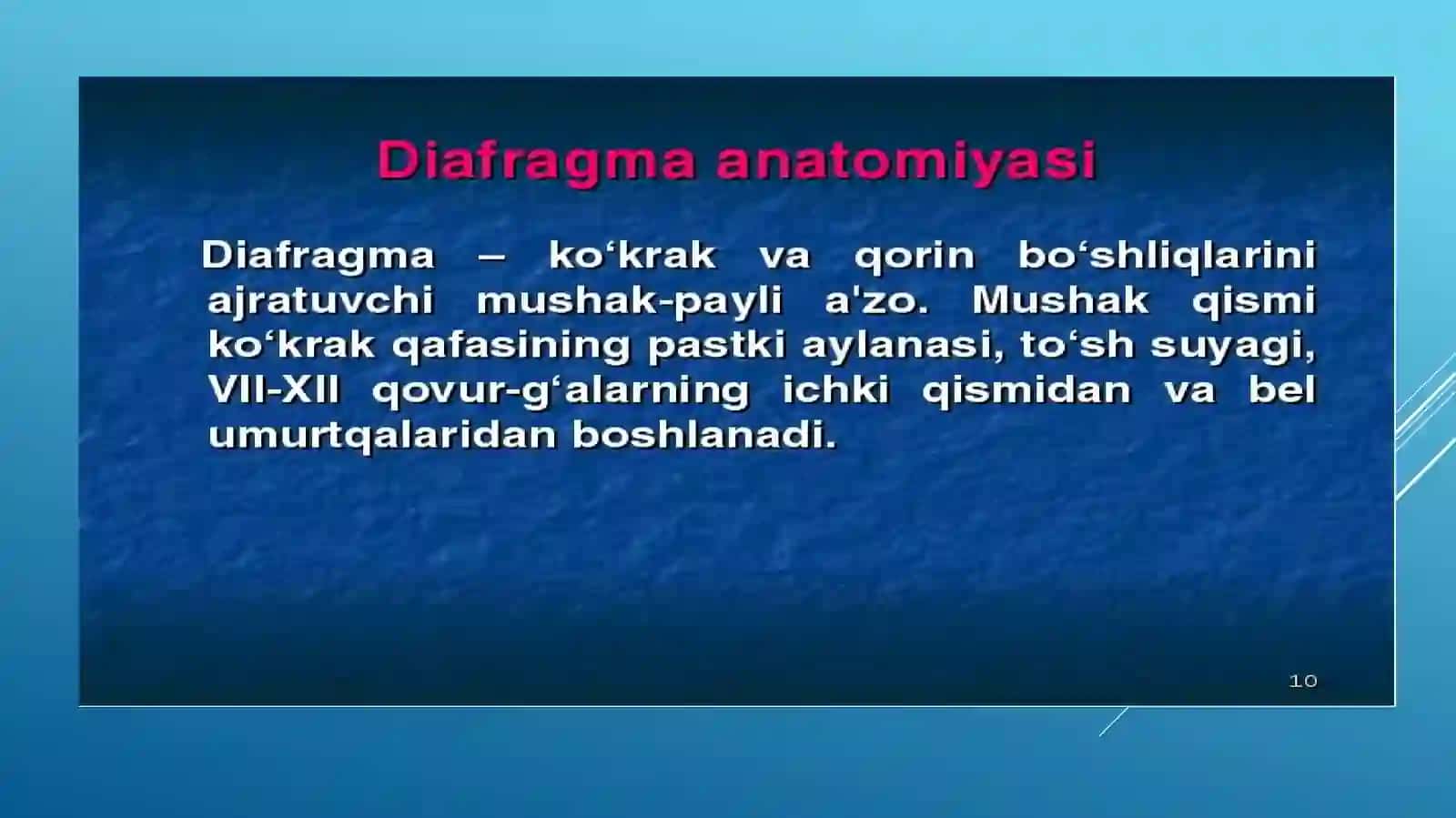 Diafragmal churralar 2