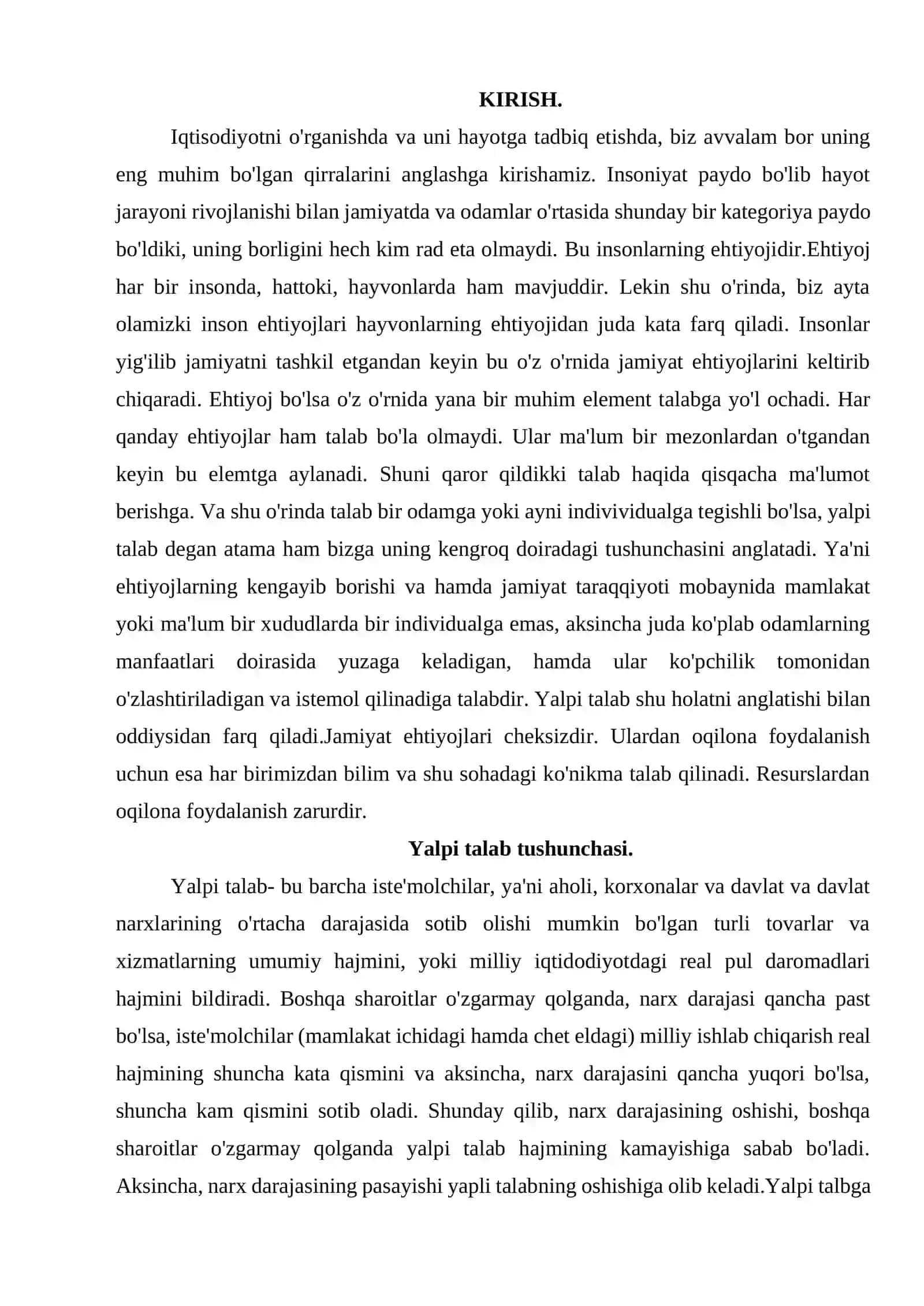 YALPI TALAB VA YALPI TAKLIF 2