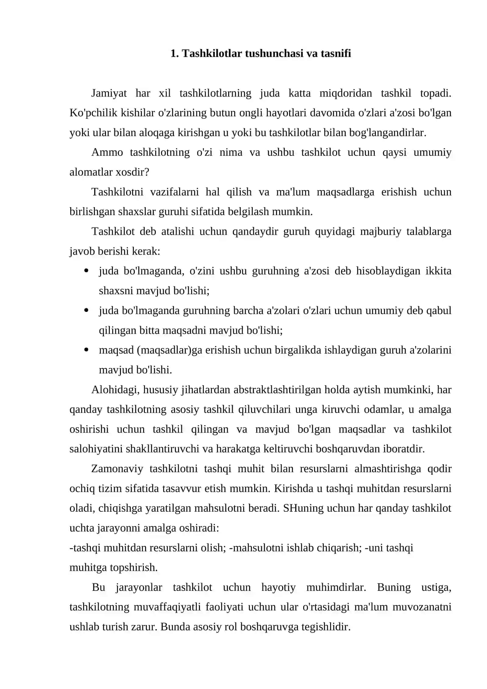 Tashkilotlar va ularni boshqarish 2