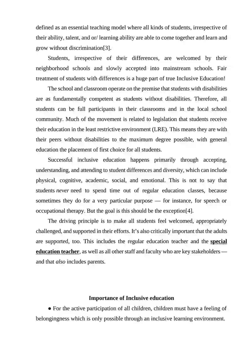 Inclusive Education Methods 2
