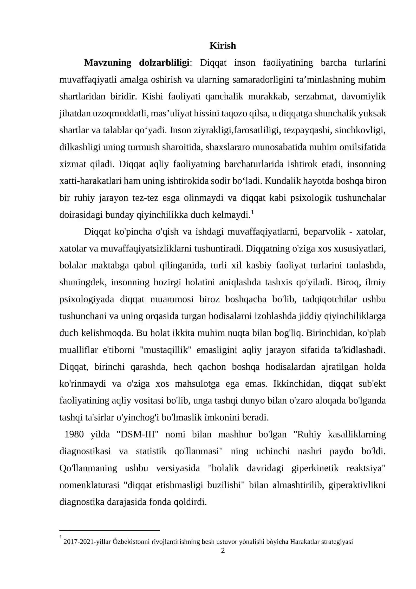 Diqqat buzilishlari 2