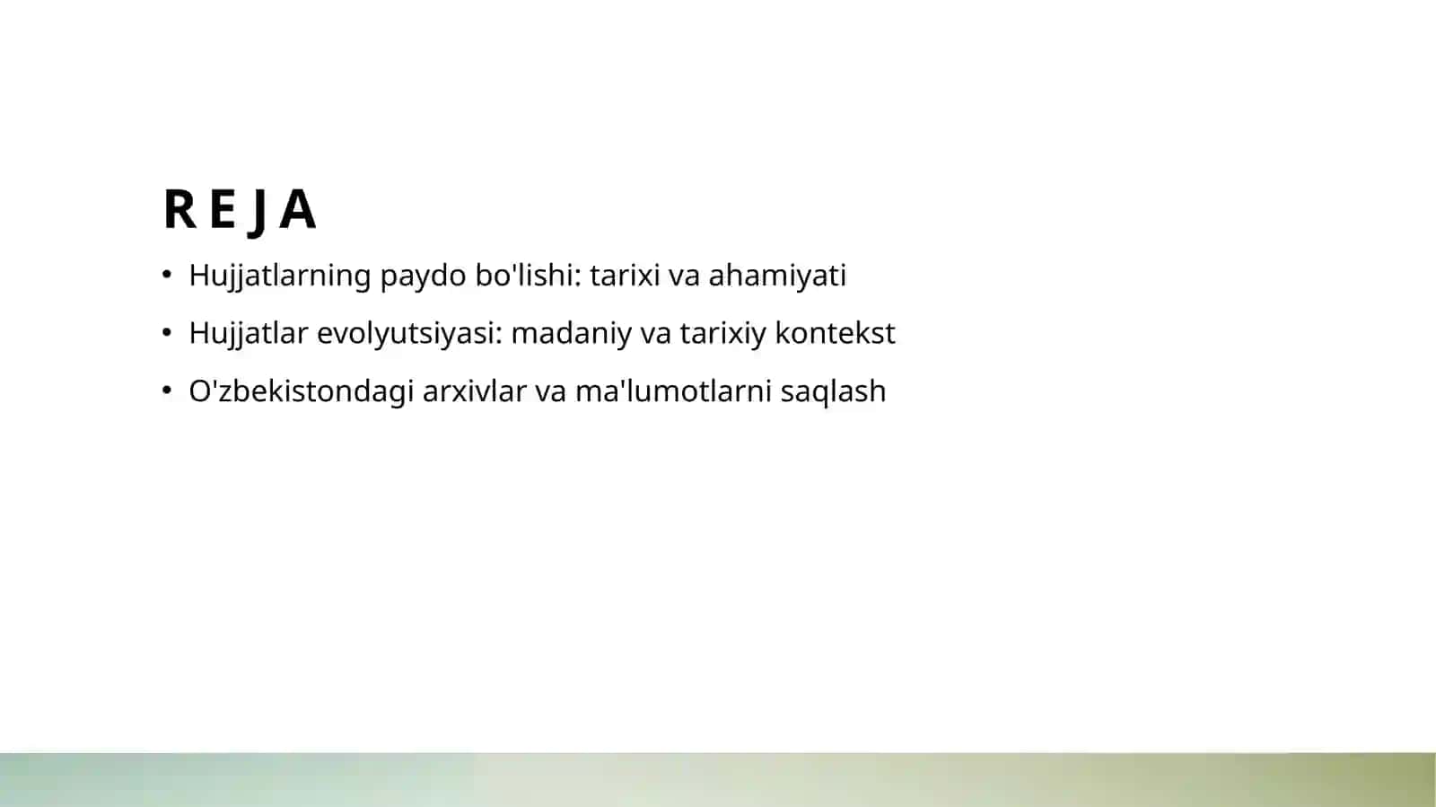Hujjatlarning paydo boʻlishi va tarixi 2