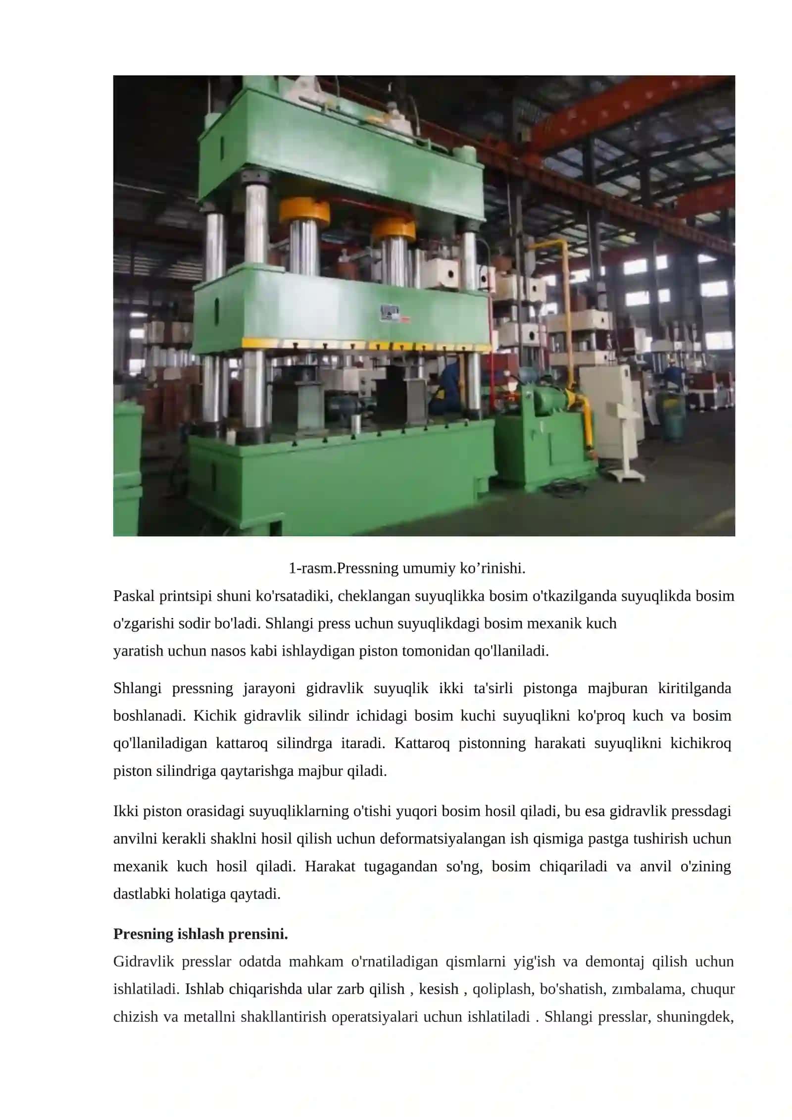 Gidravlik press 2