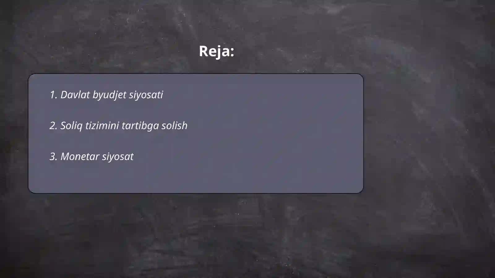 Davlat byudjet siyosati 2