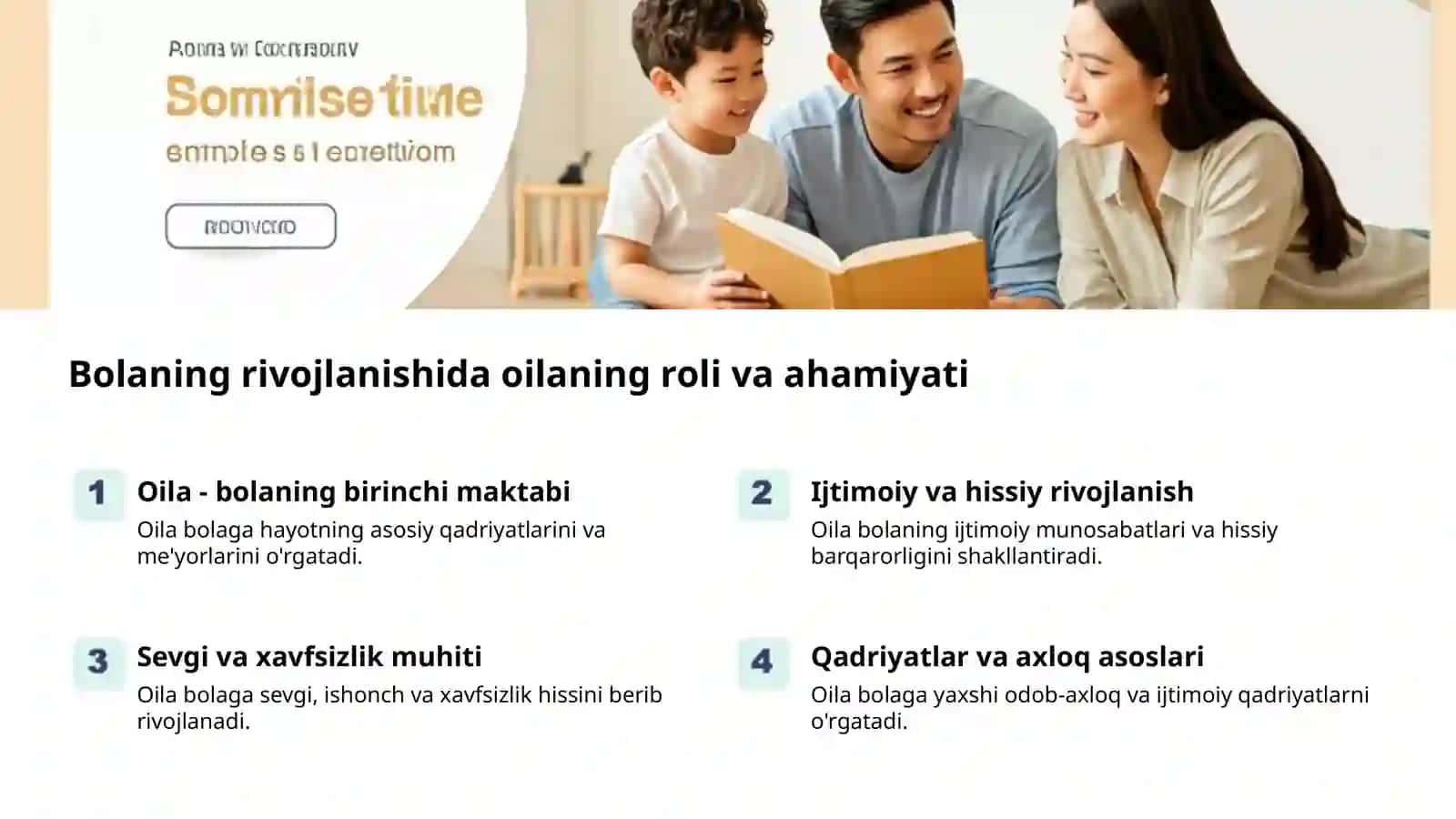 Oil: Vasiylik va homiylik asoslari 2