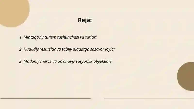 Mintaqaviy Turizm 2