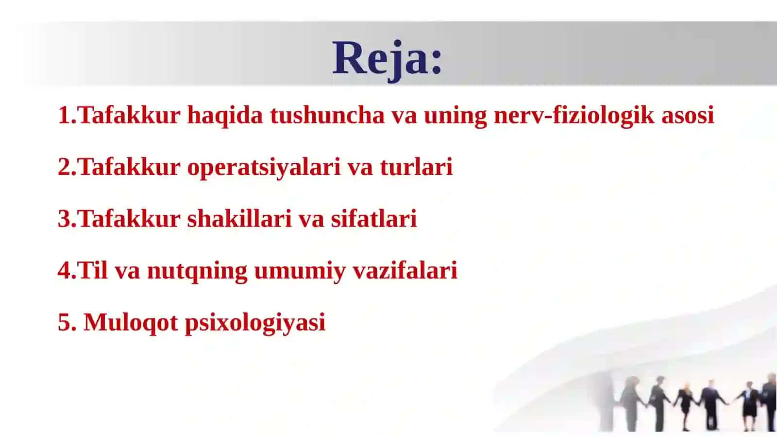 Tafakkur va nutqning psixologik tavsifi 2